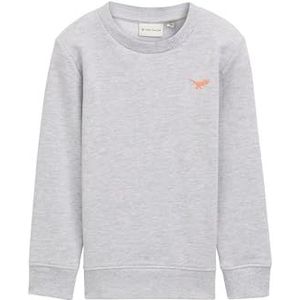 TOM TAILOR jongens sweatshirt, 15398 - Light Stone Grey Melange, 104-110