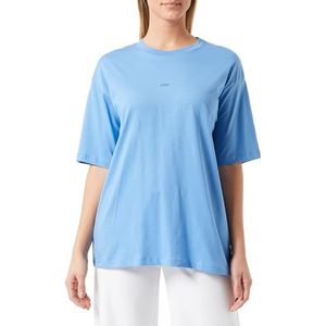 JJXX Jxandrea Loose Ss Every Logo Tee Noos T-shirt voor dames, Silver Lake Blue/Print: Bijou Blue Jjxx logo, S