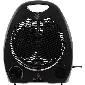 ECG TV 3030 Heat R Black, Hot Air ventilator, 1000/2000 W