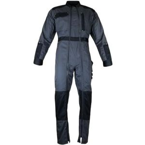 4112 T.M overall met dubbele ritssluiting, chloor LMA donkergrijs/zwart - T3/T.M