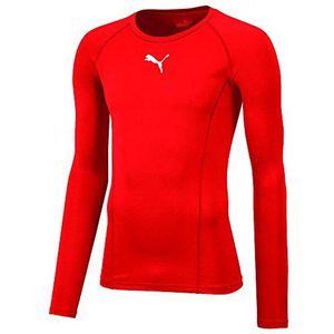 PUMA Kinder Liga Baselayer Tee LS Jr Shirt, rot (PUMA Red), 164