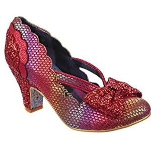 Irregular Choice Vrouwen podium linker pomp, Rood, 38 EU