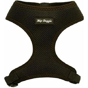 Hip Doggie HD-6PMHBN Ultra Comfort Harness Vest Hondenharnas, XL, bruin