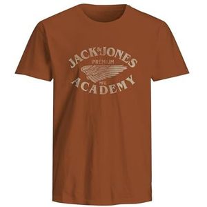 Jack & Jones Jprblufreddy T-shirt met ronde hals, Bombay Brown, S