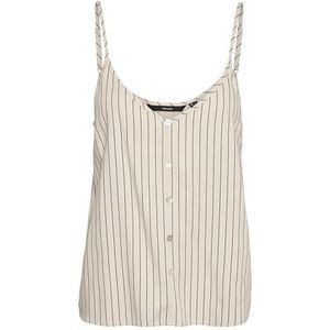 Top - V-Hals - Mouwloos - Verstelbare Bandjes - Knoop Detail - Regular Fit