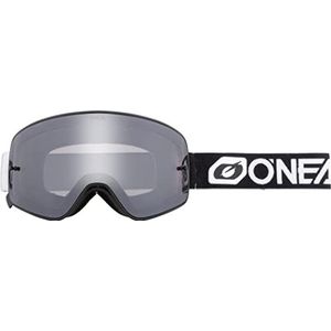 O'NEAL | Bike and Motocross Goggles | MX MTB DH FR Downhill Freeride | Verstelbare band, optimaal comfort, perfecte ventilatie | B-50 Force V.22 Pro Pack | Unisex | Zwart Zilver | OS