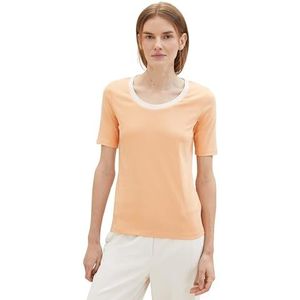 TOM TAILOR T-shirt voor dames, 34891 - Lichtkoraal, S