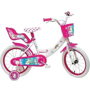 Mondo 25591, Bike 16 Unicorn meisjes, meerkleurig