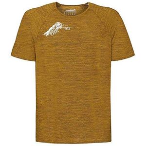 Rock Experience Terminator SS T-shirt voor heren, oud goud melange, 3XL