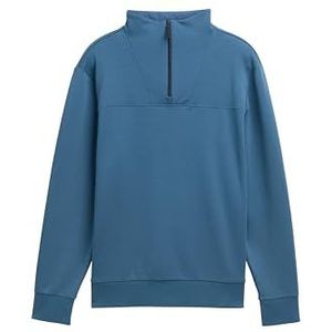 TOM TAILOR Sweatshirt voor heren, 38224 - Real Teal Blue, XXL