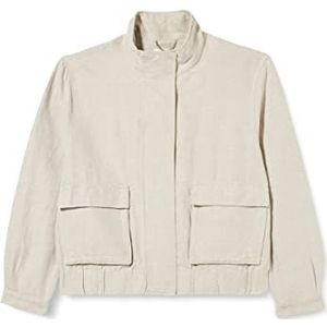 MUSTANG Dames stijl Hanna jas met capuchon, Whisper White Melange 2078, XL