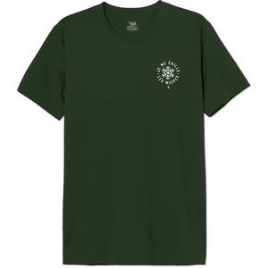 Republic Of California T-shirt voor heren, Vert, XL