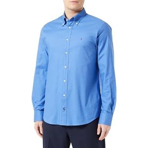 Tommy Hilfiger Heren Shirt Oxford Regular Fit Lange mouw, Shirt Blauw, 44