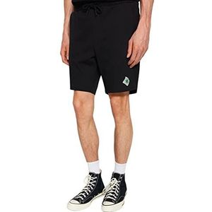 Trendyol Man Normal Waist Wide Leg Regular fit Shorts, Zwart, M, Zwart, M
