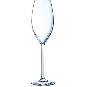 Chef&Sommelier Cheer Up Collection – 6 champagneglazen à 24 cl van kristalglas – moderne en elegante glazen – weerstand buiten de norm – absolute transparantie