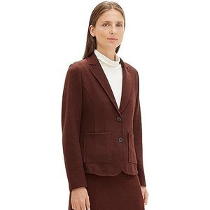 TOM TAILOR Damesblazer, 32404 - Raisin Melange, XXL