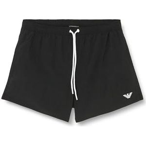 Emporio Armani Borduurwerk Logo Swim Boxer Zwart, Zwart