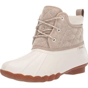 Skechers Vrouwen Pond-Lil Puddles-Mid Gewatteerde Lace Up Duck Boot met waterdichte buitenzool Regen, Natuurlijke Tan, 39 EU