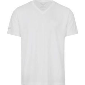 Trigema Heren V-shirt Coolmax®, wit, XL