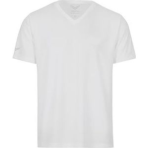 Trigema Heren V-shirt Coolmax®, wit, XL