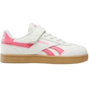 Reebok Unisex kinderen Smash Edge Elastic & Top Strap Sneakers, Chalk Passionpink Sgum1, 27.5 EU