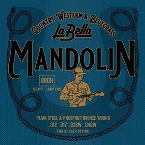 La Bella 880 H Mandoline bronzen snaren 012/040