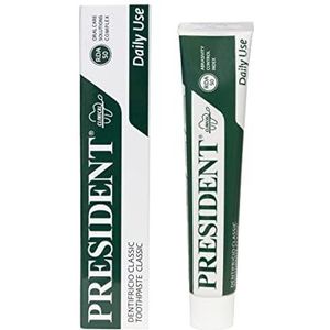 President - Tandpasta Classic, voor dagelijks gebruik, met plantenextracten van melissa, salie en kamille, RDA 50-75 ml