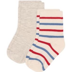 Petit Bateau Unisex baby paar sokken, variant 1, 0-3 Maanden