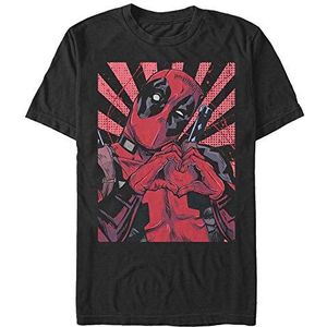 Marvel Deadpool - Close Heart Pool Unisex Crew neck T-Shirt Black 2XL