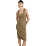 G-Star RAW Bodycon Ribbed Gebreide Tank Dress wmn, Bruin (Coriander D24659-d605-g290), M