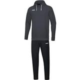 JAKO - Basisjoggingpak Met Sweatshirt Met Capuchon, Uniseks-Kind, Antraciet, 128