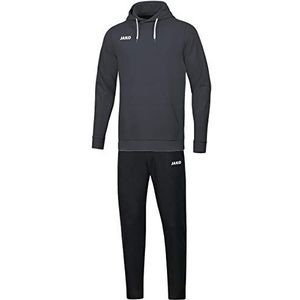 JAKO - Basisjoggingpak Met Sweatshirt Met Capuchon, Uniseks-Kind, Antraciet, 128