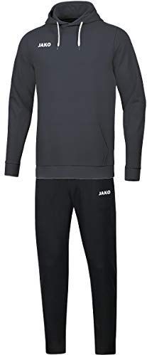 JAKO - Basisjoggingpak Met Sweatshirt Met Capuchon, Uniseks-Kind, Antraciet, 128