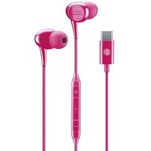 Music Sound 8018080479595 Headset Bedraad In-ear Oproepen/muziek USB Type-C Roze