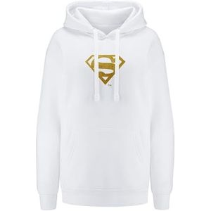 Ert Group Origineel en officieel gelicentieerd door DC wit sweatshirt met capuchon dames Superman 004, XS, Superman 004 Wit, XS