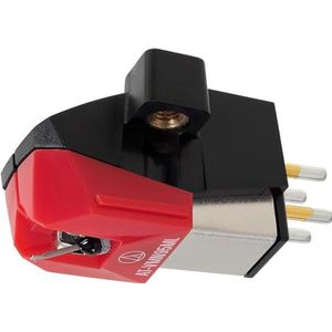 Audio-Technica Audio Technica AT-VM95ML cartridge met dubbele bewegende magneet met microlineaire stylus (zwart/rood)