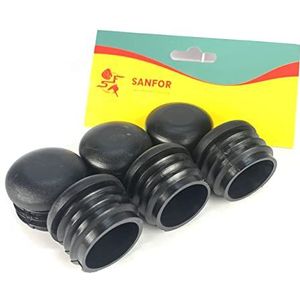 Sanfor Binnenschaal, bescherming voor voeten en slangen, 35 mm, steunstokken, vloerbescherming, antislip, hechtend, zwart, 12 stuks