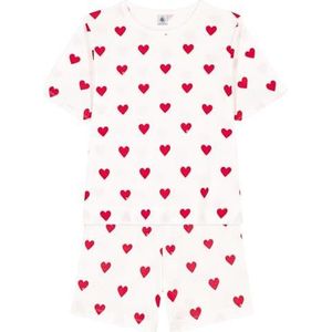 Petit Bateau A09U0 Pyjacurt, Marshmallow/Terkuit, XXS Dames, Marshmallow/Terkuit, XXS