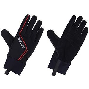 XLC CG-L18 Lange handschoenen voor de winter, volwassenen, uniseks, zwart/rood (meerkleurig), M