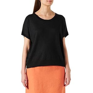 Part Two Poypw PU-pullover, relaxed fit, sweater voor dames, zwart, 3XL