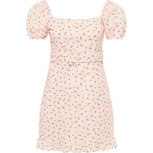 myMo Esha Mini-jurk voor dames, korte mouwen, roze, L