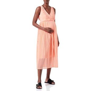 MAMALICIOUS Dames MLTAYLOR S/L Woven PLISSÉ MIDI Dress A. Jurk, Desert Flower, M