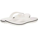 Crocs Crocband Flip Slippers uniseks-volwassene, White Black, 42/43 EU