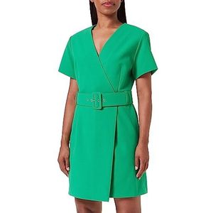 HUGO Kabusas jurk voor dames, Medium Green311, 40