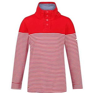 Camiola fleece van coolweave katoen met kraag met knoopsluiting