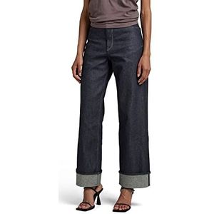 G-STAR RAW Stray Ultra High Straight Selvedge Jeans, blauw (raw denim B454-001), 25W / 32L, blauw (Raw Denim B454-001), 25W x 32L