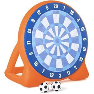 BESTWAY - Reuzendoel met ballonnen - Buitenspel - 52307 - Oranje - Air Blast Soccer Yard Game - Vinyl - 157 cm x 157 cm - Klimmen - Zwembad - Vanaf 3 jaar