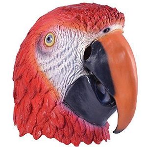 Bristol Novelty BM417 papegaai masker, meerkleurig, eenheidsmaat