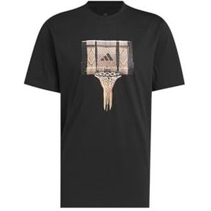 adidas Heren Basketball Gallery Graphic T-Shirt, black, M