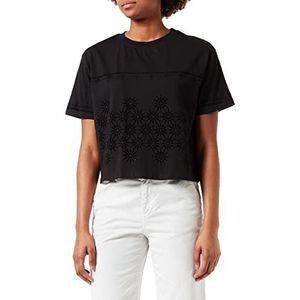 Desigual Dames Ts_Padel T-shirt, zwart, XS